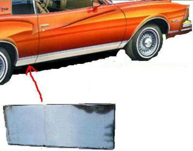 QUARTER PANEL MOLDING ,LOWER FRONT RIGHT USED 79 80 MONTE CARLO
