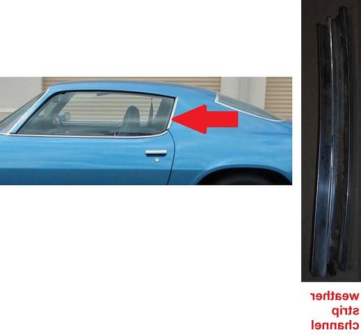1967-69 Camaro / Firebird Trunk Weatherstrip Retainer Channel Gutter 3 Pieces