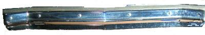 REAR BUMPER, 74-5 MC, USED, NO HOLES FOR STRIP & GUARDS