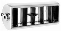 AC DASH CENTER VENT LOUVER, NEW, CHROME, EACH, 69-77 CHEVY