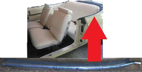 QUARTER REVEAL MOLDING, LEFT CONVERTIBLE USED 71-75 B-BODY