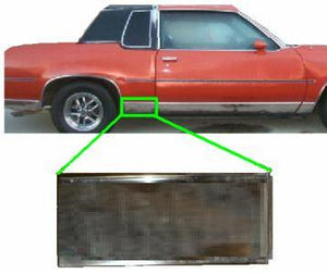 QUARTER MOLDING ,LOWER FRONT, RIGHT USED 81-88 CUTLASS