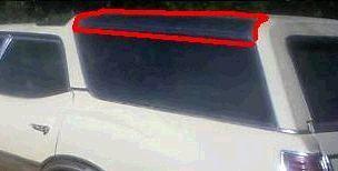 ROOF GLASS, SIDE, LH, 68-72 VISTA SPORT WAGON, USED