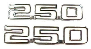 FENDER EMBLEMS ( 250) PR NEW 69 CAMARO, 68-72 NOVA