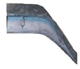 REAR SPOILER END, LH, 74-81 CA, USED