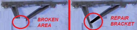 QUARTER GLASS ROLLER REPAIR BRACKET, RIGHT, COUP, 64-65 A-BODY