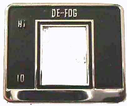 DEFOGGER SWITCH BEZEL, 69 CHEV, Repro