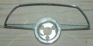 STEERING WHEEL HORN RING, 64 GTO PONT, w/DLX WHEEL, USED