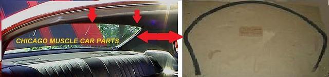 INSIDE REAR WINDOW LACE, USED 68-72 A-BODY