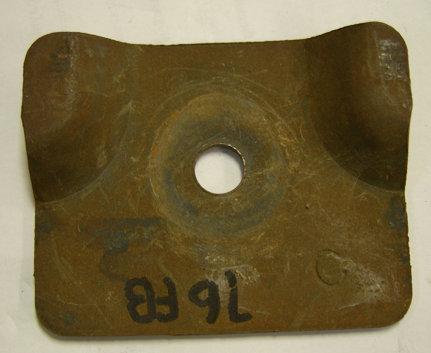 BUMPER JACK RETAINER PLATE, USED, 74-81 TRANS AM CAMARO