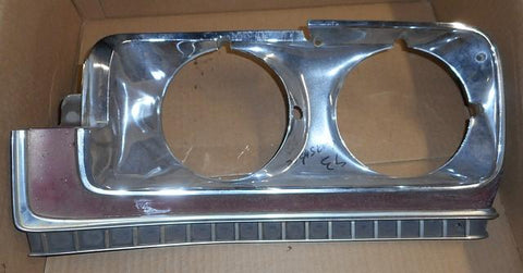 HEADLIGHT BEZEL, LEFT, USED, 73 LESABRE CENTURION