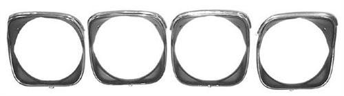 HEADLIGHT BEZELS SET, NEW, 68 CHEVELLE