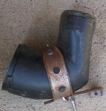 DASH VENT ELBOW, w/FLAP, RIGHT, AC, USED, 69 CHEVELLE