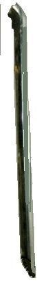 PILLAR RAIN GUTTER MOLDING, 62-5 NV, LH, COUP, CHROME, ON PILLAR, USED