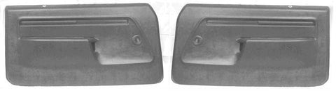 FRONT DOOR PANELS, BLACK, PAIR, PADDED