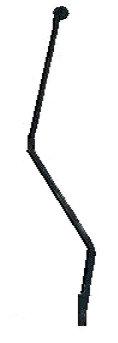UPPER LOCKOUT ROD, USED, 68-72 CHEVELLE