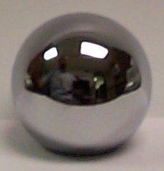 SHIFTER KNOB, 4 SPEED, CHROME, w/CONSOLE, NEW, 64-67 CHEVY
