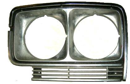 HEADLIGHT BEZEL, LH, 75 LESABRE, USED, DIECAST