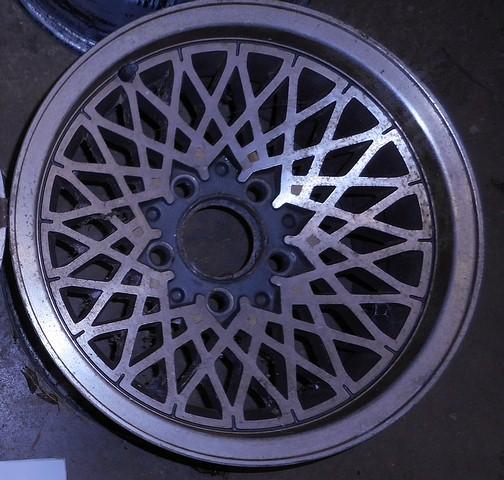 ALUMINUM WHEEL OR RIM, 15" X 7", DIAMOND, EACH, USED