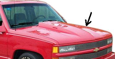 HOOD PANEL, 2" COWL INDUCTION, NEW, STEEL, 88-00 CHEVY TRUCK