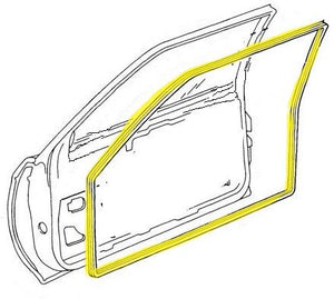 DOOR WEATHERSTRIPS, PAIR, NEW, FOR 2 DOOR MODELS