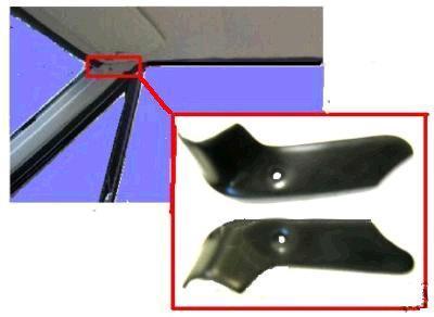 INSIDE PILLAR UPPER TRIM, PAIR, NEW, COUP, 66-67 GTO CUTLASS GS