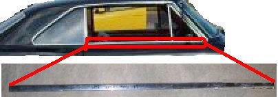 TOP OF DOOR MOLDING, RIGHT, USED, 66-67 NOVA
