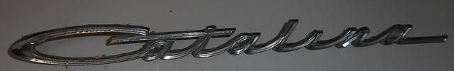 FENDER EMBLEM, "CATALINA", CHROME SCRIPT, EACH, USED