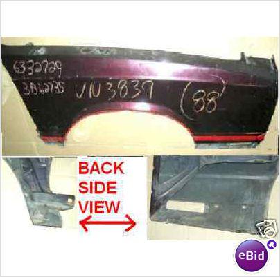 FRONT FENDER, LH, 81-88 MC, EXC, LS, NEW, REPRO,  EXC LS MODELS