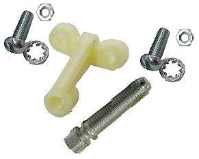 HEADLIGHT ADJUSTMENT SCREW & NYLON POST NUT,  EACH, 58-63