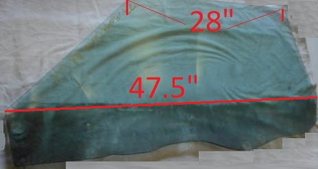 DOOR GLASS, LEFT, TINT, USED 73-77 MONTE CARLO GRAND PRIX