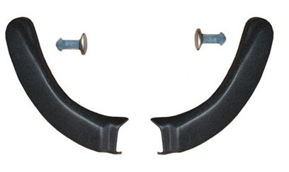 SEAT HINGE COVERS, w/BENCH, NEW, PAIR, 67-72 A-BODY, 67 NOVA