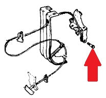 HOOD RELEASE CABLE PIN ,NEW 73, 77-81 TRANS AM FIREBIRD