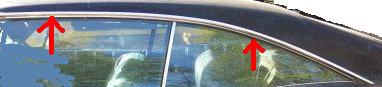 ROOF DRIP MOLDING, LH, 67-8 BO CT EX, 2 DOOR, USED, EXC GP