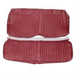 SEAT COVER, REAR, CONVERTIBLE, STANDARD INTERIOR, 2 PCS, RED