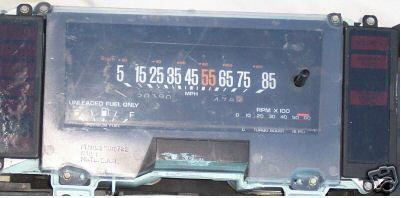 GAUGE CLUSTER, w/DIGITAL TACH, USED, 84-87 GN REGAL, 83-5 RIVIERA