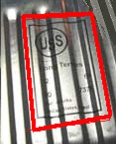 GAS TANK STENCIL KIT, USS, 64-78 FOR APPLYING US STEEL LOGO, NEW