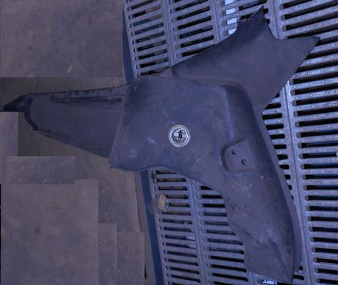 HATCHBACK CARGO AREA QUARTER SIDE TRIM PANEL, RIGHT SIDE, PLASTIC, USED