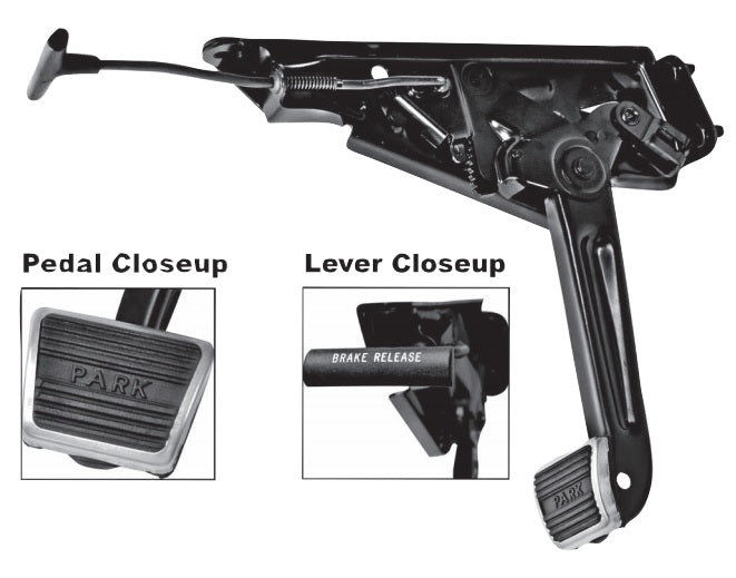 PARKING BRAKE PEDAL ,NEW 64-7 CHEVELLE
