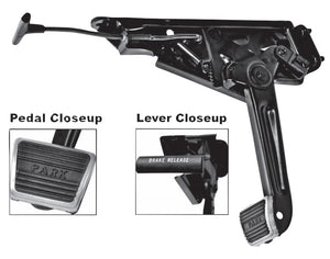 PARKING BRAKE PEDAL ,NEW 64-7 CHEVELLE