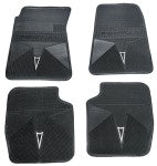 FLOOR MATS, 4PCS, BLACK, REPRO OF ORIGINALS, 66-72 GTO Grand Prix