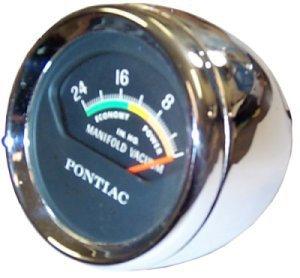 CONSOLE VACUUM GAUGE, 63-7 PONT, MOUNTS ON CONSOLE, USED