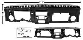 DASH BOARD, STEEL, PANEL, TOP & FRONT, W/AC, 67 CAMARO FIREBIRD