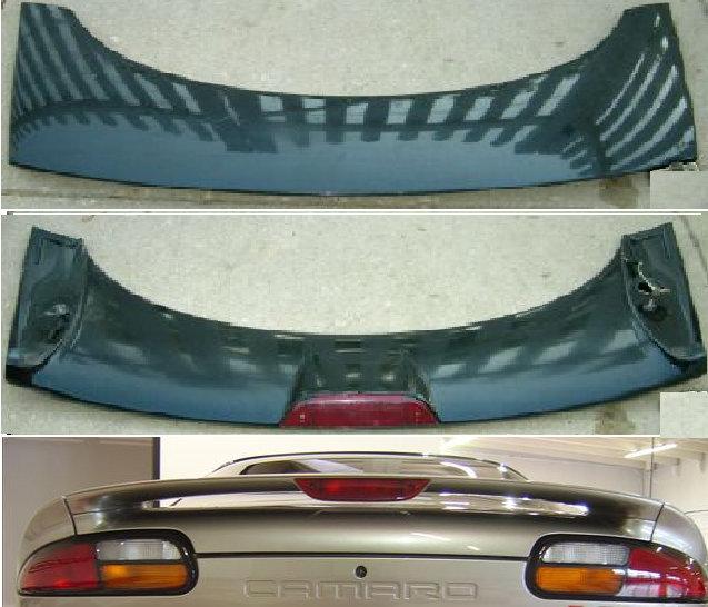 REAR SPOILER, STD, 93-02 CA, USED, WING HAS SLOT FOR BRAKE LITGHT
