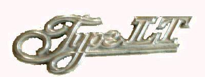 EMBLEM,  "TYPE LT" 77 CA, ROOF REAR PANEL, USED