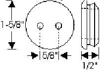 GROMMET, FUEL VENT,  64-7 A-BODY, MOUNTS ON TRUNK FLOOR, NEW