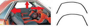 ROOFRAIL WEATHERSTRIPS ,NEW PAIR 78-87 ELCAMINO