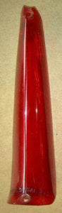 TAIL LIGHT LENS, ON FIN, 63 DEVILLE, RED, USED, EACH, LH & RH