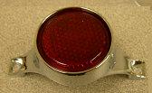 TAIL LIGHT REFLECTOR, RH, 64 EL, CHROME, w/RED INSERT, USED