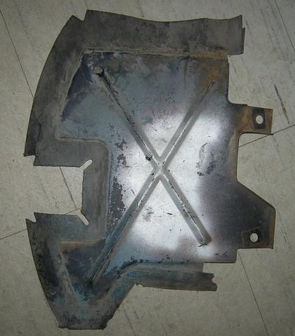 AC BAFFLE PLATE, RIGHT, COUP, USED, 69 CAMARO
